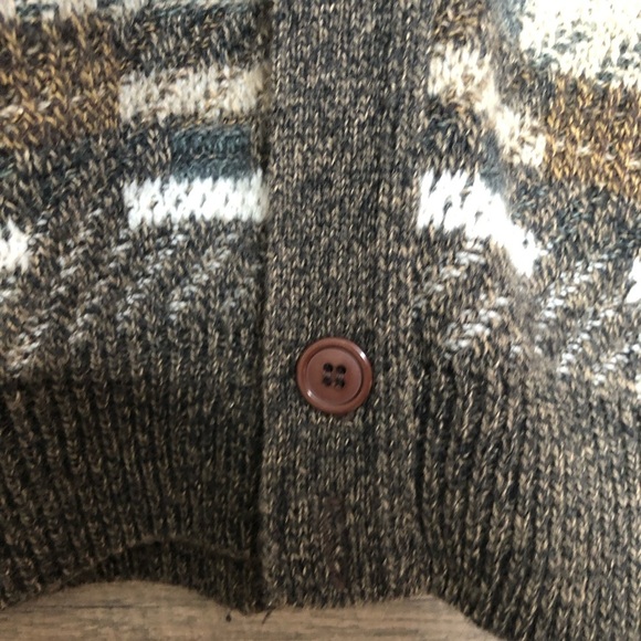 Vintage Wool Mohair Blend Button Up Cozy Sweater Vest Medium - Picture 6 of 9